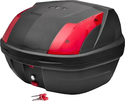 Produktbild von Moretti-Koffer, MR-711, 32 l, schwarz, roter Reflektor