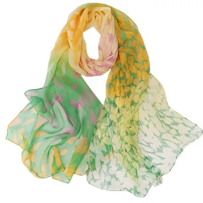 Produktbild von Damen Schal Stola Halstuch aus Chiffon 160 x 50 cm Maschinenwaschbar