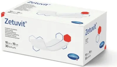 Produktbild von HARTMANN Zetuvit Saugkompressen unsteril 10 x 10 cm, 30 St. Kompressen