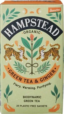 Productafbeelding van Hampstead Tea Groene-Thee Met Gember (40 gr)