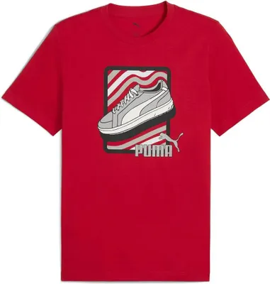 Produktbild von Puma Graphic Sneaker Kurzarm-t-shirt Rot L Herren Rot L