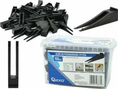 Image de GEKO Clés pour système de nivellement des carreaux 100 pcs G00431