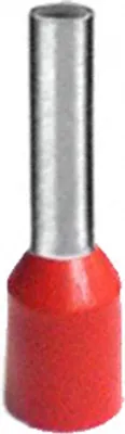 Produktbild von 100 x Aderendhülsen-Sortiment - ROT- isoliert - 1,5qmm / 1,5mm²  Länge 8 mm