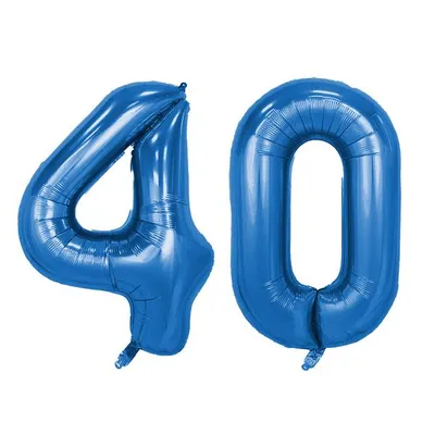 Produktbild von Set -Folienballon - Blau/40inch - 4 + 0