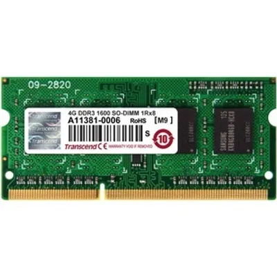 Produktbild von Transcend TS512MSK64V6H, 4 GB, 1 x 8 GB, DDR3, 1600 MHz, 204-pin SO-DIMM