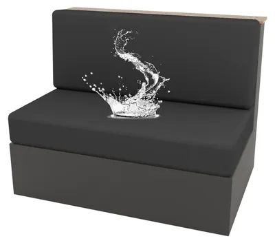 Wohnmobil-Sitzkissenbezug, wasserdicht, Stretch, Dunkelgrau, Set 1