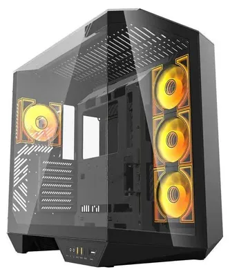 Produktbild von Darkflash DY470 PC-Gehäuse mit 4 Lüftern, Schwarz