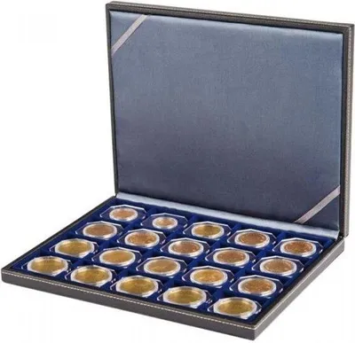 Produktbild von Lindner 2365-2122ME NERA Münzenkassette XL für 60 Münzen-OCTOS-blau