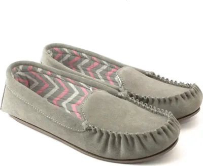 Produktbild von Eastern Counties Leather - Damen Mokassins "Ffion", Wildleder EL384 (42 EU) (Grau)