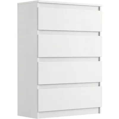 Obrázek produktu pro Komoda 70 cm 4 zásuvky skříňka FRAMIRE R-4 bílá