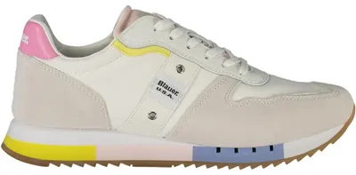 Produktbild von Komfortable Damen-Weiß-Sportschuhe mit kontrastreichen Details