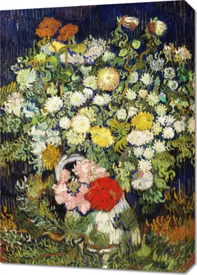 Immagine prodotto di Quadro 50x70 cm Bouquet di fiori in un vaso, Van Gogh Vintage