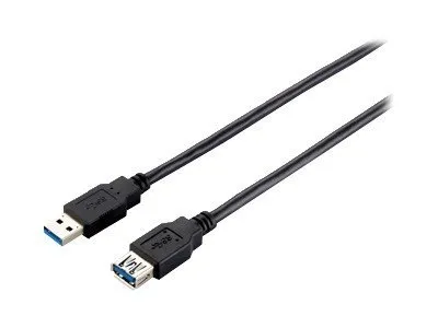 Produktbild von Equip Kabel USB-A 3.0 -> A Verl. St/Bu 2.00m 5Gbps sw Polybeutel