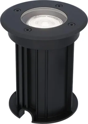 Image de HOFTRONIC - Spot LED au sol rond 4W 345lm 6500K Dimmable Noir IP67