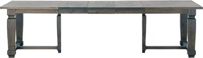 Obrázok produktu pre Casa Padrino luxusný jedálenský stôl vo vidieckom štýle prírodné farby / sivá 200-350 x 120 x v. 77 cm - Ručne vyrobený rozťahovací kuchynský stôl z masívu - Nábytok do jedálne z masívu v ušľachtilom vidieckom štýle