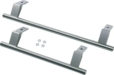 Produktbild von Türgriff Hebelgriff Griff Stange Handgriff Stangengriff Kunststoff Edelstahl Liebherr 9031136 Kühlschrank Kühlgefrierkombination eingesetzt in CNES CBNES CNPES CBNA CNPES