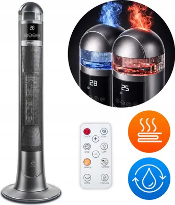 Zdjęcie produktu dla TERMOWENTYLATOR z ceramicznym elementem grzewczym Webber 2200 W z nawilżaczem powietrza