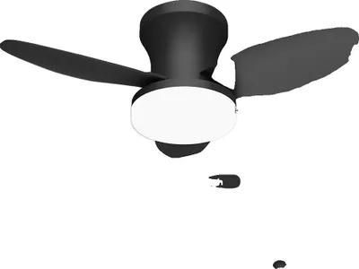 Zdjęcie produktu dla Wentylator sufitowy, pilot zdalnego sterowania, lampy LED z regulacją jasności, 88 cm, czarny, 110–240 V