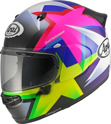 Zdjęcie produktu dla Kask Arai Quantic Star, czarny/biały/niebiesko-żółty, L (59/60)