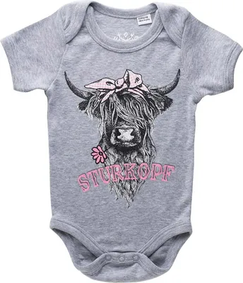 Produktbild von Babybody Sturkopf grau 50