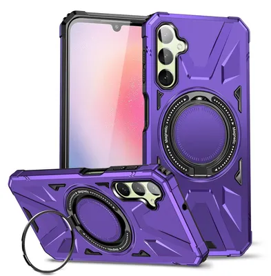 Productafbeelding van Beschermhoes met MagSafe, schokabsorberende magnetische ring, voor Samsung Galaxy A24 4G / A25 5G, paars