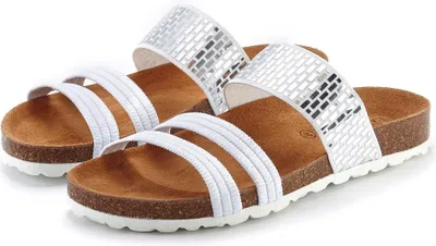 Produktbild von LASCANA Pantolette Mule, Sandale, offener Schuh, Sommerschuh, weiß Größe 38