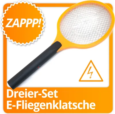 Obrázok produktu pre Elektrická plácačka na muchy sada 3 ks