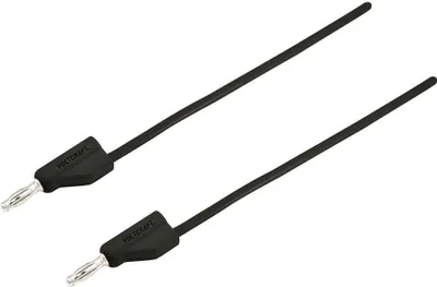 Produktbild von VOLTCRAFT MSB-300 Messleitung Lamellenstecker 4 mm Silikon 2.00 m Schwarz 1 St.