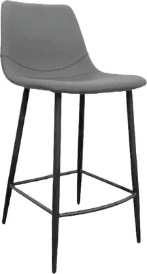 Immagine prodotto di Lino 2KT, poggiapiedi, struttura in metallo nero opaco, rivestimento grigio chiaro