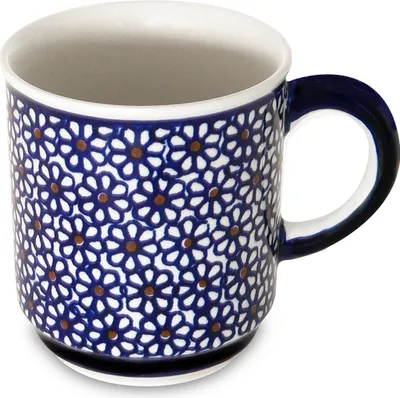 Produktbild von Original Bunzlauer Keramik 250 ml Kaffeebecher Teetasse Pott Tasse Becher klassisch Ø 8,0 cm, H 9,0 cm Dekor 120