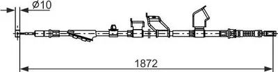 Produktbild von BOSCH Handbremsseil Seilzug Feststellbremse für HONDA CIVIC VIII Hatchback (FN, FK) Hinten Rechts 1 987 482 910