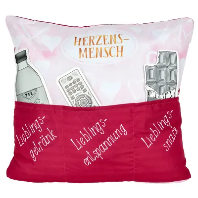 Produktbild von HERGO Sofahelden Kissen "Herzensmensch"