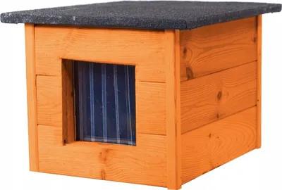 Produktbild von Katzenhaus Katzenhütte Katzenhöhle Katzenmöbel 57x47x48cm; Teak