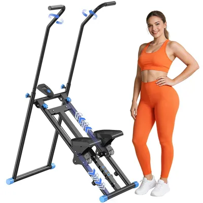 Imagen del producto de Máquina de escaleras plegable, con capacidad de carga de 300 lbs, ideal para entrenamientos en casa