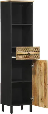 Image de vidaXL Armoire de salle de bain 38x33,5x160 cm bois massif mangue