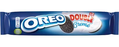 Image de Oreo Double rouleau de cookies au cacao double crème 157g, paquet de 3