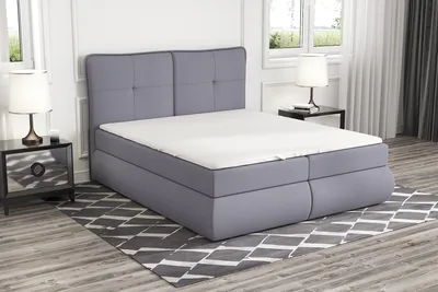 Produktbild von Boxspringbett TIO 140x200 mit 2 Bettkästen, Bonell-Matratze und Topper. Möbel vom Hersteller- Handarbeit! Bett Komplett-Set mit Matratze, Bettkasten & Kopfteil. Modern und robust.