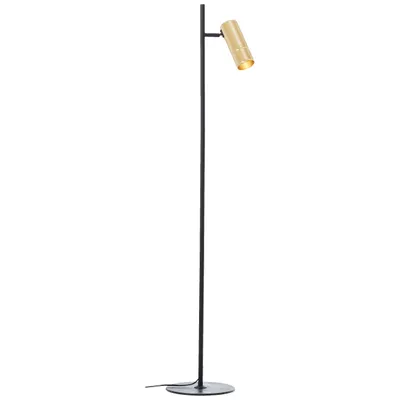 Produktbild von LED-Stehleuchte, 130 cm, GU10, 350 lm, 3000 K, schwarz/matt goldfarben