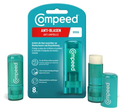 Productafbeelding van Compeed Anti-blaren Stick beschermt de huid onzichtbaar tegen schuurwonden, 1 stuks