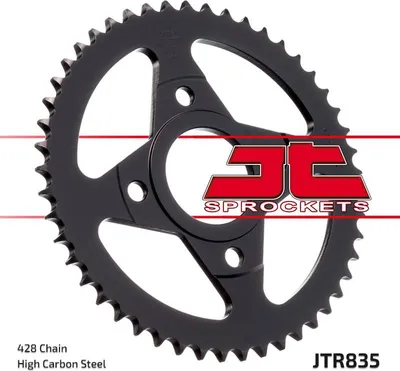 Productafbeelding van Achtertandwiel 835 46 voor Yamaha TZR 125 (1988-1993) (+1), RD 125 LC 1 (1982-1985) (83546JT) (kettingmaat: 428)