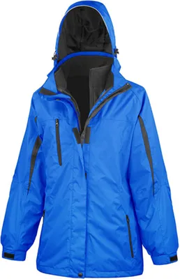 Produktbild von Result R400F | Damen 3 in 1 Softshell Journey Jacket - Farbe: Royal/Black - Größe: S (10/36)