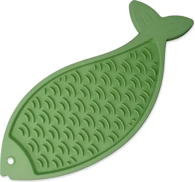 Image de Tapis à léchage Epic Pet Lick&Snack, saveur poisson, vert pastel, 28x11,5 cm