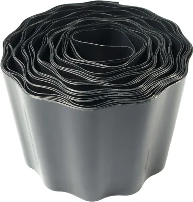 Produktbild von Jardinion 9m Rasenkanten, Beeteinfassung, Beetumrandung Breite 10cm Schwarz, Wurzelsperre, Umrandung Rasen oder Gartenbeet, breiter Anwendungsbereich
