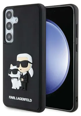 Zdjęcie produktu dla Etui Karl Lagerfeld 3D Rubber Karl&Choupette Na Samsung Galaxy S24 - Czarne