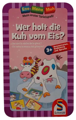 Produktbild von Schmidt Spiele Ene Mene Muh: Wer holt die Kuh vom Eis?, Brettspiel, Reisen/Abenteuer, 3 Jahr(e), 10 min, Familienspiel