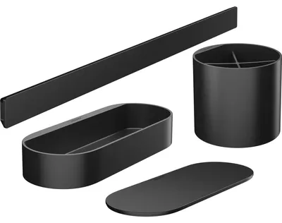 Produktbild von Badezimmerset WallStories mattschwarz mattschwarz