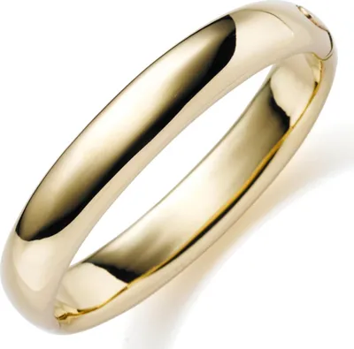 Produktbild von 12mm Armreif Armband Armschmuck aus 585 Gold Gelbgold glatt glänzend