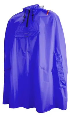 Produktbild von CHIBA Regenponcho - XL/XXL, royal, wasserdicht, reflektierend, Radsport