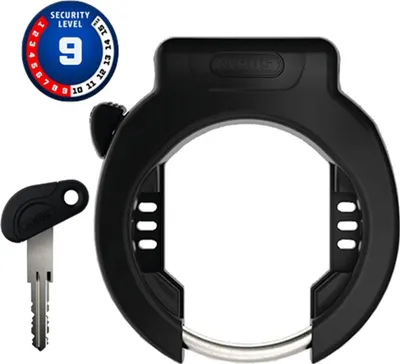 Image de Antivol de cadre ABUS PRO Amparo 4750X R - Antivol de vélo pour grand passage de roue - adapté aux E-Bikes, scooters et vélos - 8,5 mm - Niveau de sécurité ABUS 9 - Noir