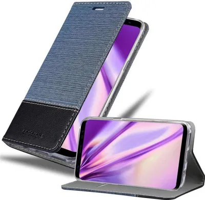 Produktbild von Cadorabo Hülle für Samsung Galaxy S8 Schutzhülle in Blau Handy Hülle Etui Book Case Cover